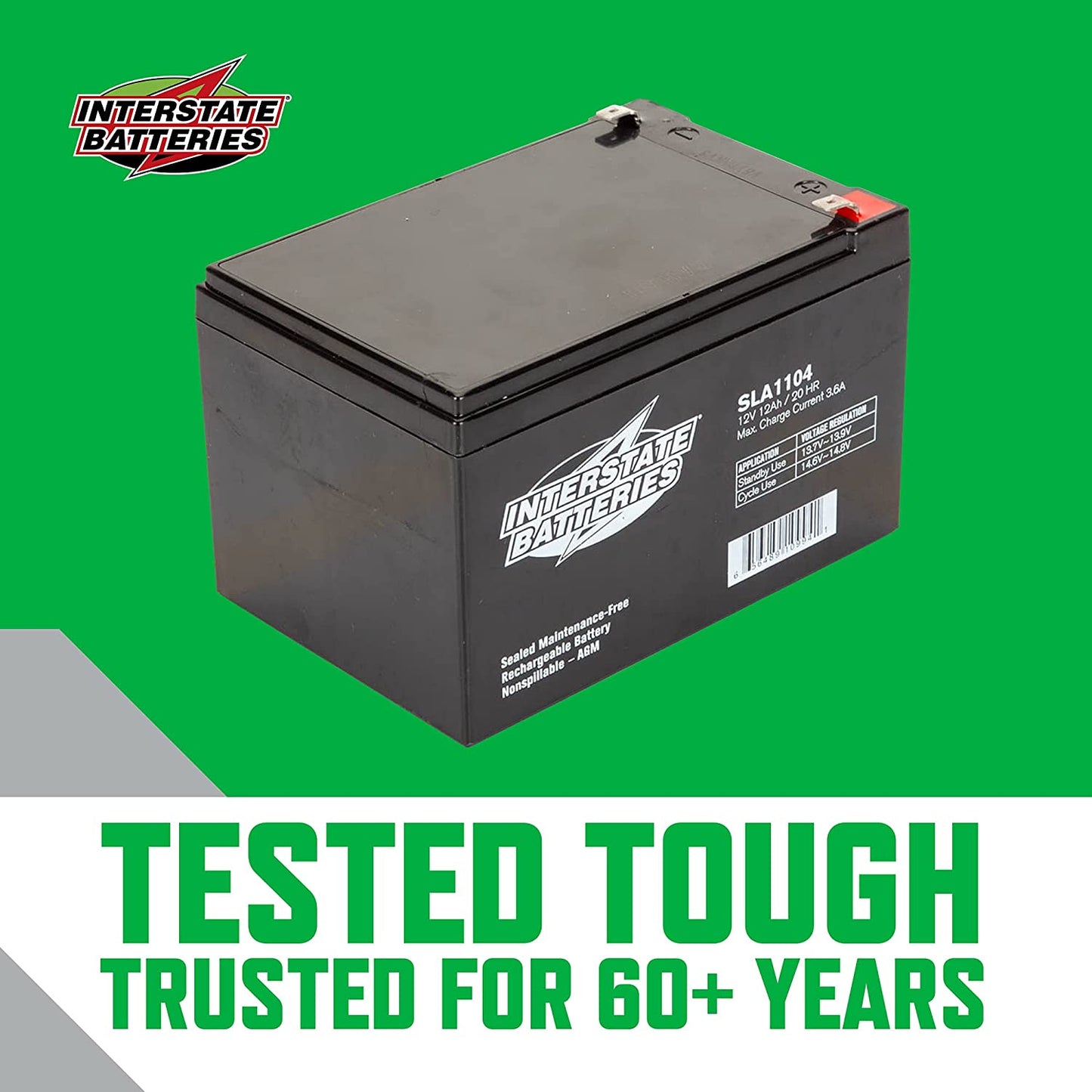 Interstate Battery - SLA1104 - 12 volt 12 amp