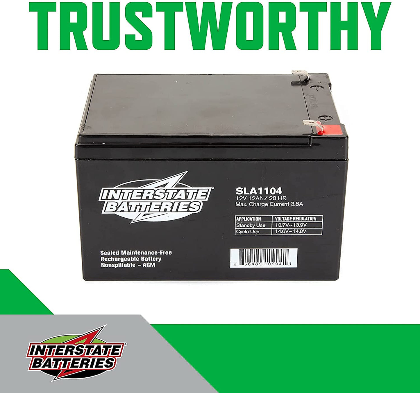 Interstate Battery - SLA1104 - 12 volt 12 amp