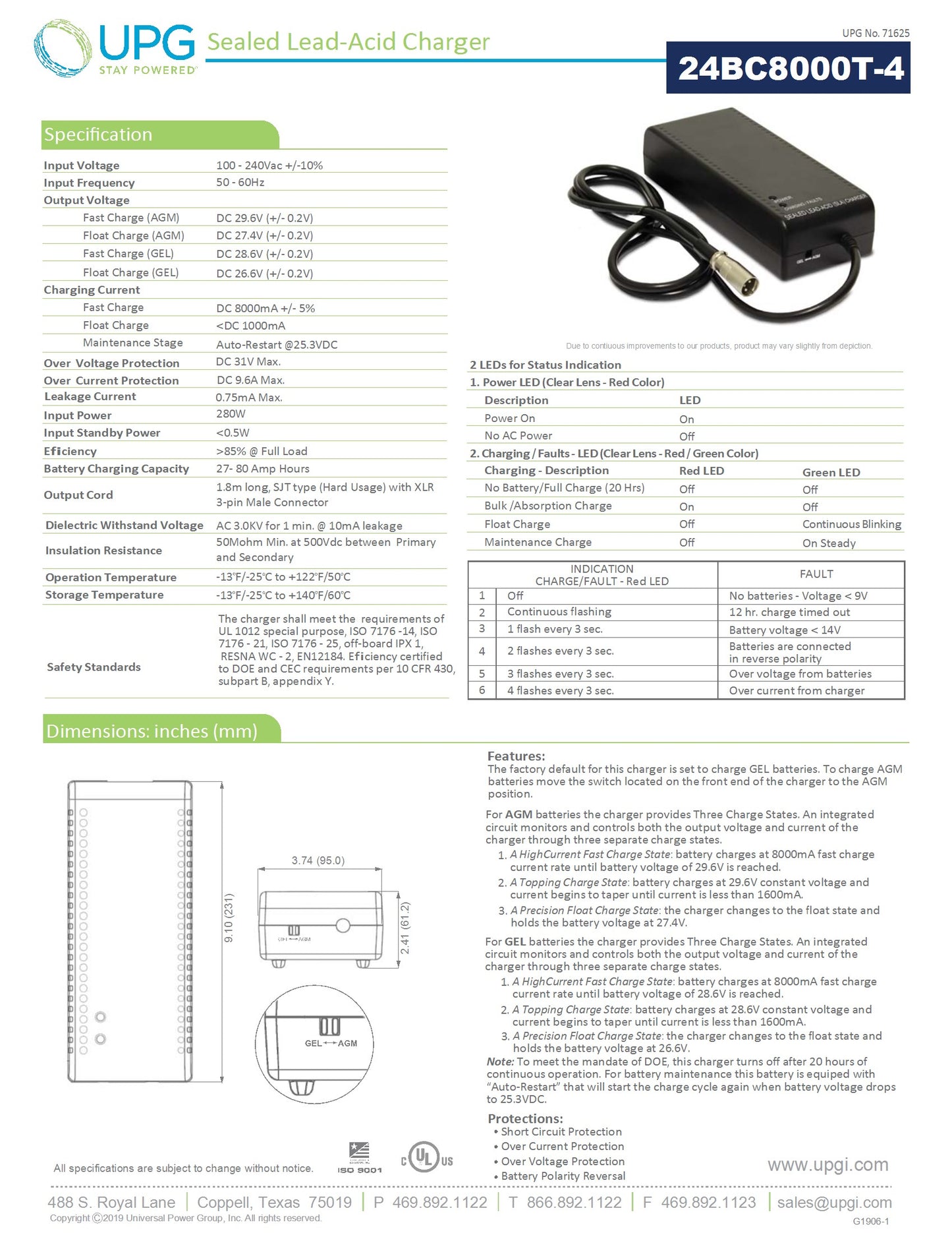 Charger - 24BC8000T-4