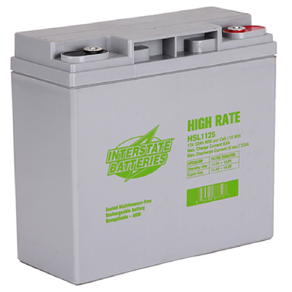 Interstate Battery - HSL1125 - 12 volt 22 amp